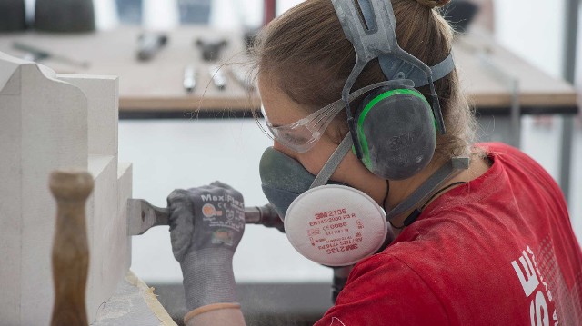 建筑stonemasonry In Action