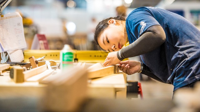 Cabinetmaking in action